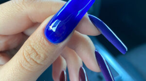 Sculpted Nails Blue